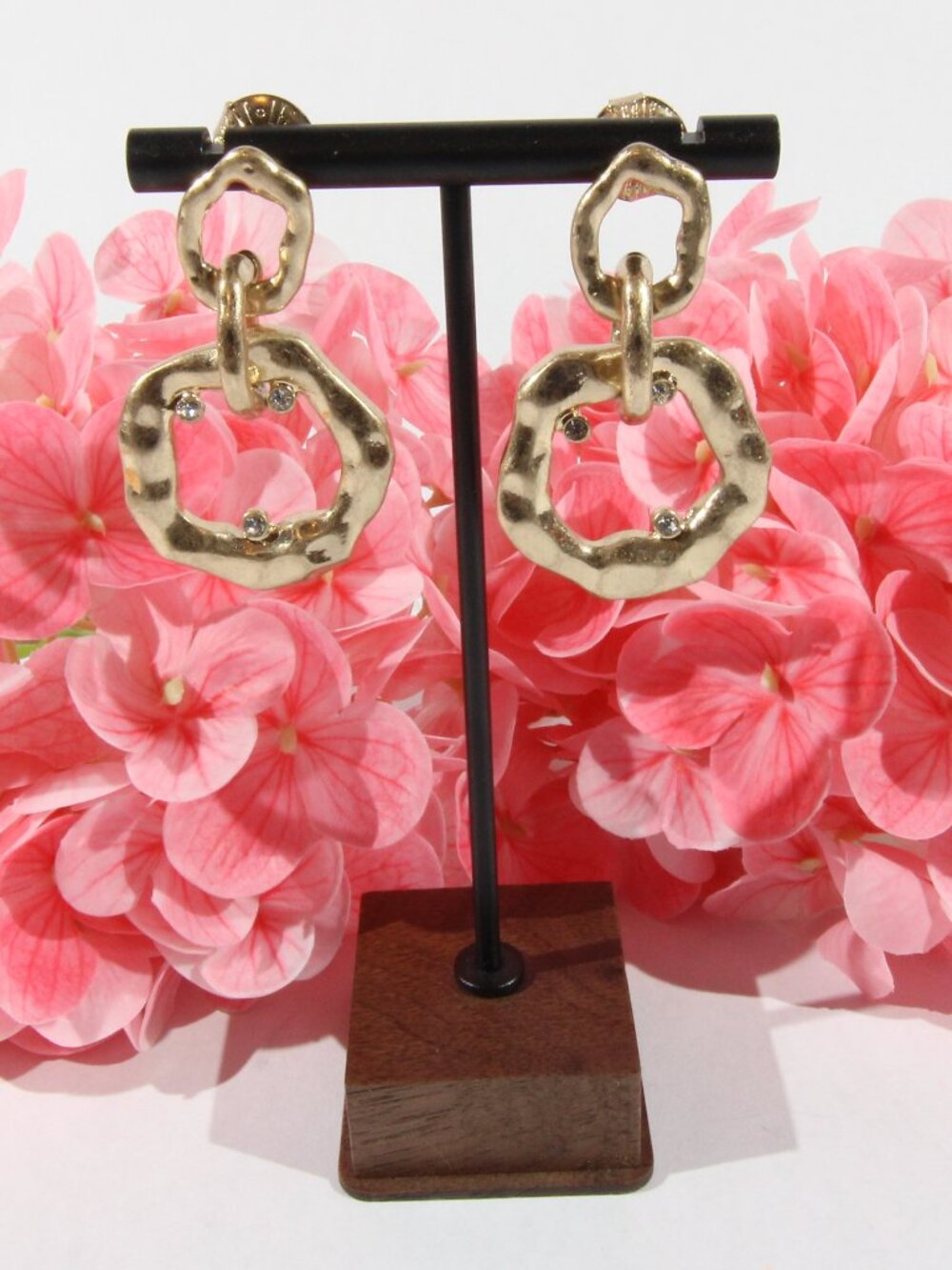 Robert Lee Morris Gold Tone Pierced Earrings